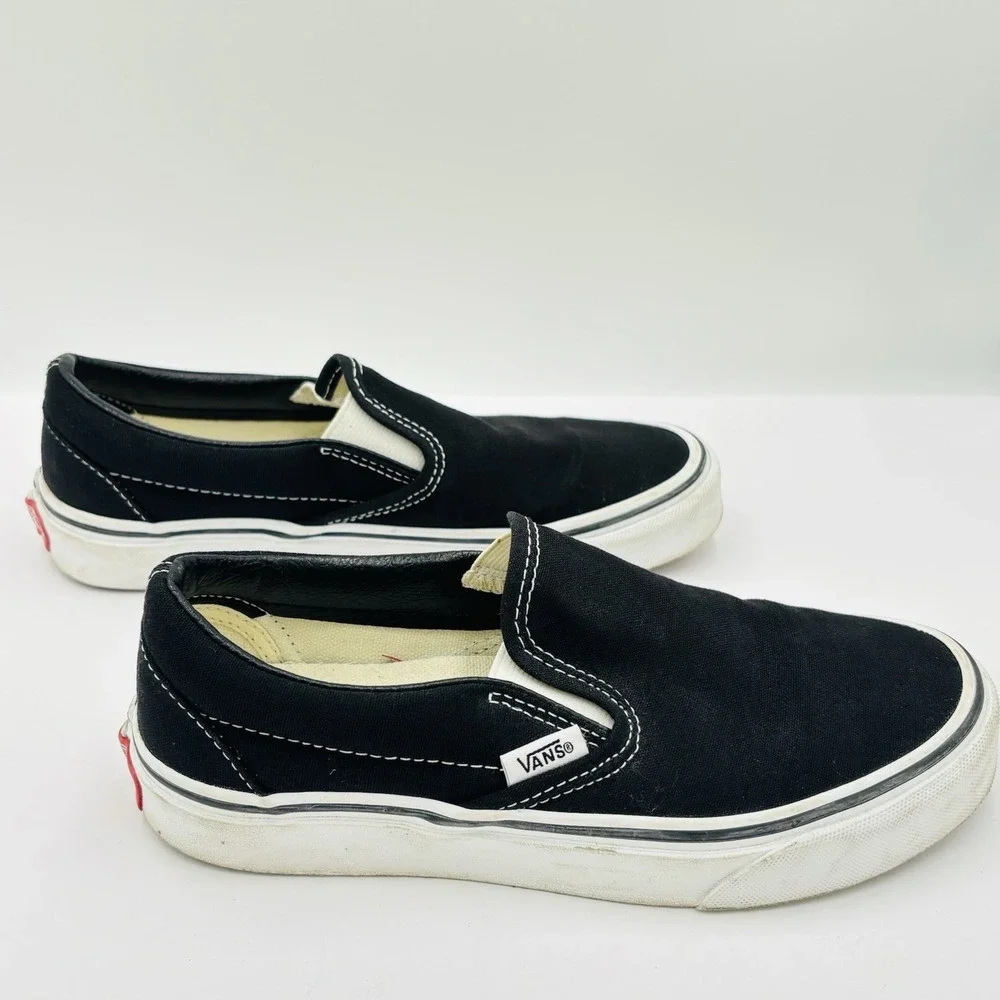 Vans Off The Wall Sneakers Shoes Unisex Adults M 3.5 W 5 Black Canvas Slip On